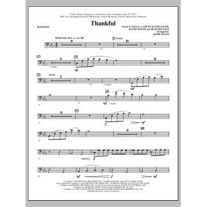 Thankful (arr. Mark Hayes) - Bassoon