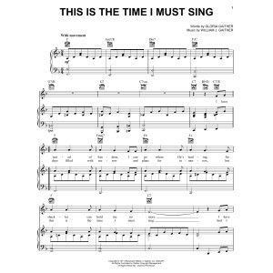 This Is The Time I Must Sing