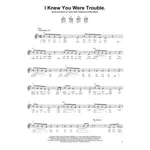 I Knew You Were Trouble