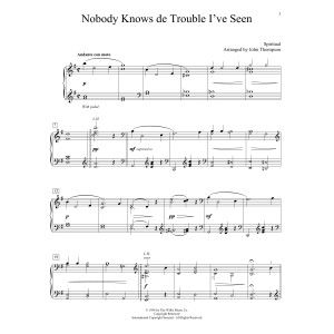 Nobody Knows De Trouble I've Seen