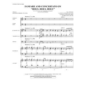 Fanfare und Concertato über "Heilig, heilig, heilig" - Partitur
