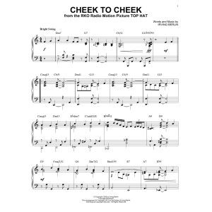 Cheek To Cheek [Jazz version] (arr. Brent Edstrom)