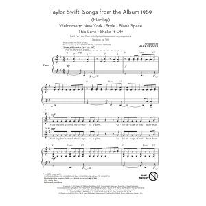 Taylor Swift: Songs from the Album 1989 (Medley) (arr. Mark Brymer)