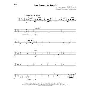 How Sweet the Sound - Viola