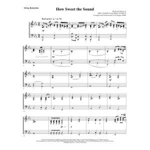 How Sweet the Sound - Keyboard String Reduction