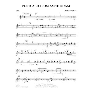 Postkarte aus Amsterdam - Oboe