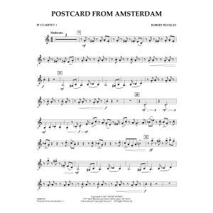 Postkarte aus Amsterdam - Bb-Klarinette 1