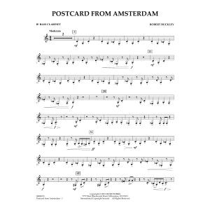 Postkarte aus Amsterdam - Bb-Bassklarinette
