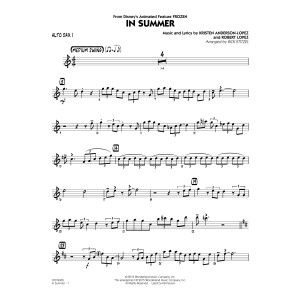 In Summer (from Frozen) - Alto Sax 1