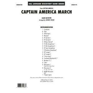 Captain America March - Conductor Score (Full Score)
