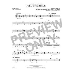 Feed the Birds (from Mary Poppins) - Percussion 1