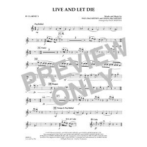Live and Let Die - Bb-Klarinette 1