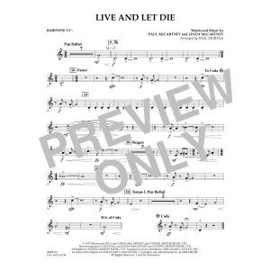 Live and Let Die - Baritone T.C.