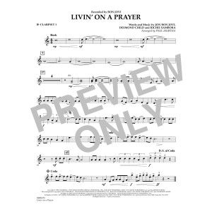 Livin' On A Prayer - Bb Clarinet 1