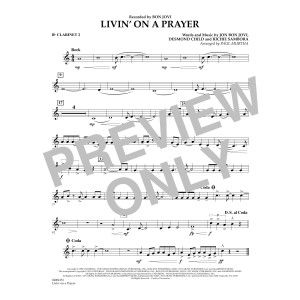 Livin' On A Prayer - Bb Clarinet 2