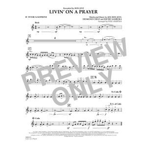 Livin' On A Prayer - Bb Tenor Saxophone