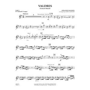 Valdres (Konzertmarsch) - Teil 1 - Bb-Klarinette/Bb-Trompete