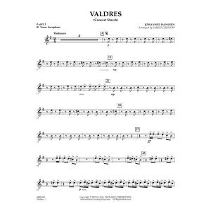 Valdres (Concert March) - Pt.3 - Bb Tenor Saxophone