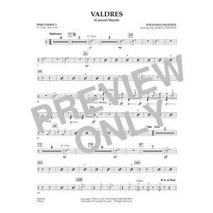 Valdres (Concert March) - Percussion 2