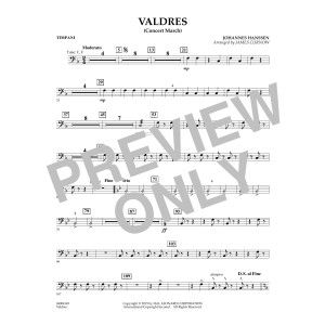 Valdres (Concert March) - Timpani
