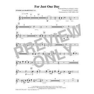 For Just One Day - Tenor Sax/Baritone TC