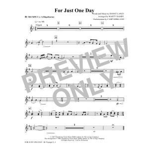 For Just One Day - Trumpet 2 & 3
