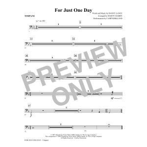 For Just One Day - Timpani