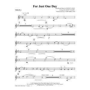 For Just One Day - Violin 1