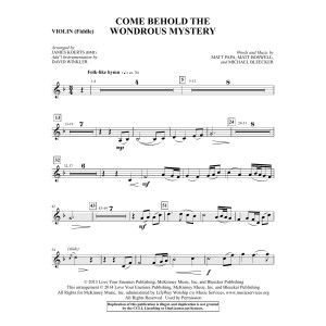 Come Behold the Wondrous Mystery - Violin
