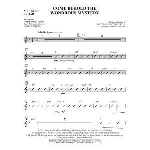 Come Behold the Wondrous Mystery - Guitar