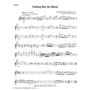 Nothing But the Blood - Violin I