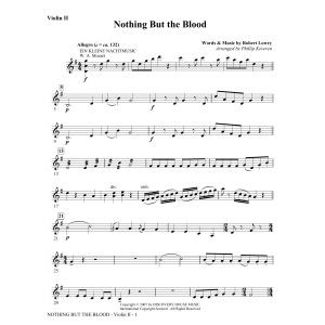 Nothing But the Blood - Violine II