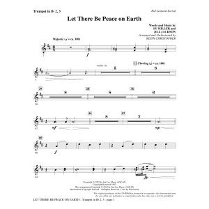 Let There Be Peace On Earth - Bb Trumpet 2,3