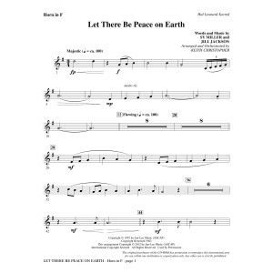 Let There Be Peace On Earth - F Horn