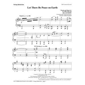 Let There Be Peace On Earth - Keyboard String Reduction