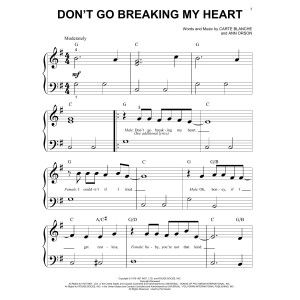 Don't Go Breaking My Heart