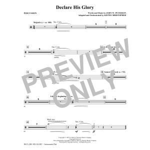 Declare His Glory - Percussion