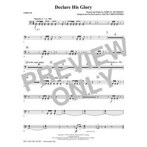 Declare His Glory - Timpani