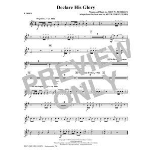 Declare His Glory - F Horn