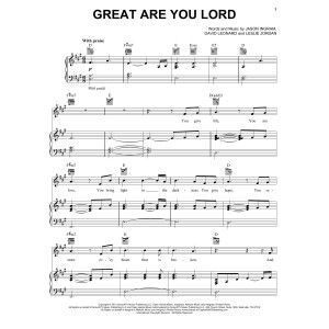 Great Are You Lord