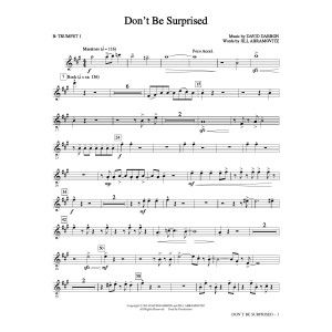 Don''t Be Surprised - Bb-Trompete 1