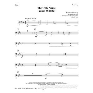 The Only Name (Yours Will Be) - Cello