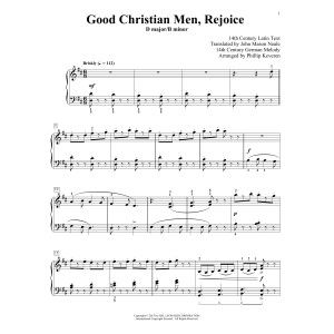 Good Christian Men, Rejoice (arr. Phillip Keveren)