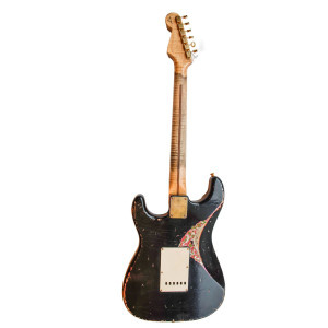 Fender Masterbuilt Austin MacNutt 65 Strat - Black over Pink Paisley