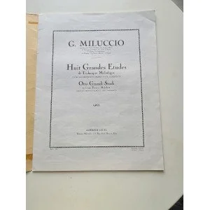 G. Miluccio - Huit Grandes etudes de Technique mélodie - cours de perfectionnement pour clarinette