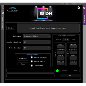 Acclaim Audio ESION Studio Extension for Media Composer