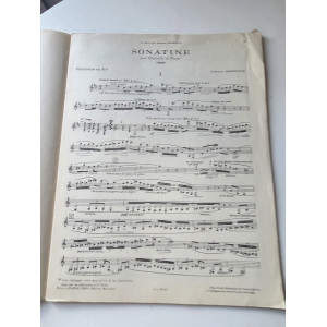 Ludovicus Mirandolle - Sonatine Pour Clarinette Et Piao - Ed. Leduc