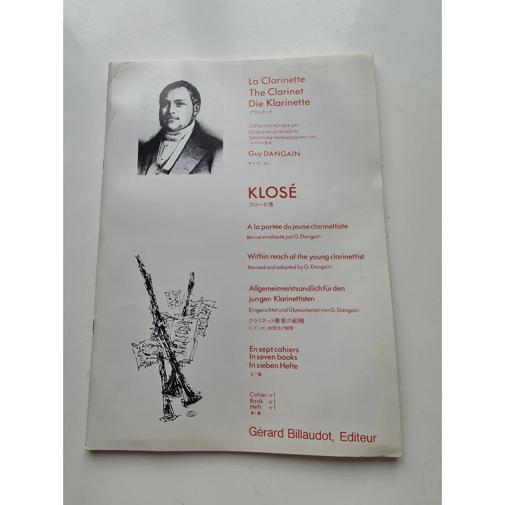 Klose - A La Portée Du Jeune Clarinettiste - Révision G. Dangain - Cahier 1