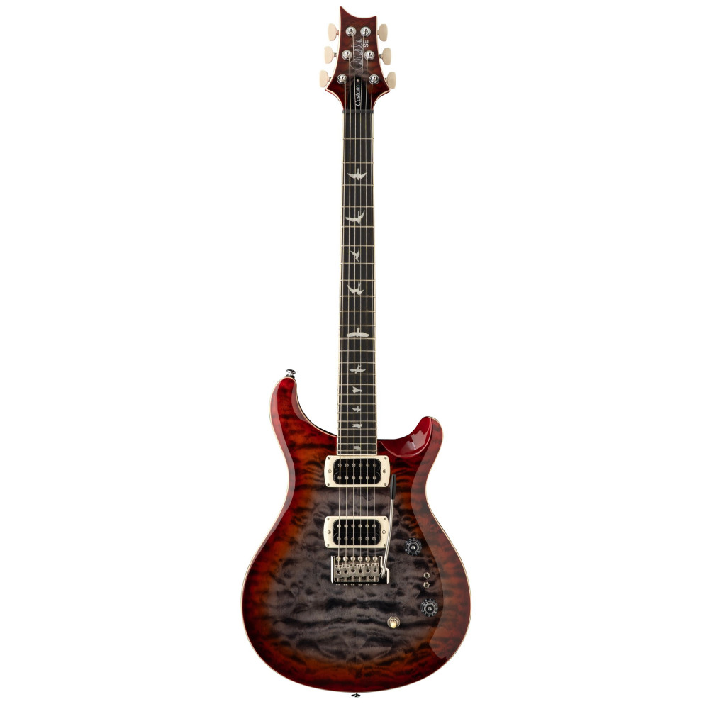 Prs Guitars Se Custom 24-08 Quilt Charcoal Cherry Burst