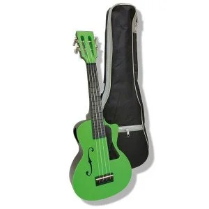 Aqualele A2 vert - Ukulele De Concert water resist, Green.